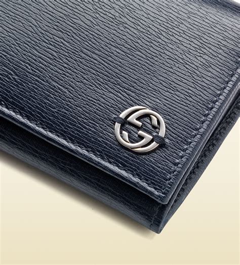 gucci mens wallet navy|Gucci men wallet outlet.